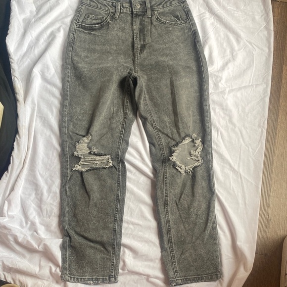 wild fable Denim - Wild Fable Charcoal Denim mom jeans
